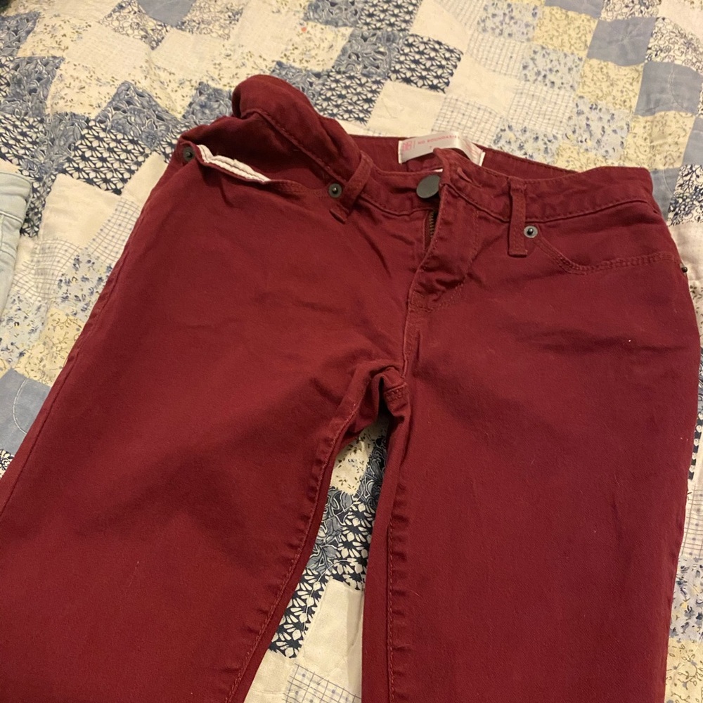 Women’s Maroon Jeans